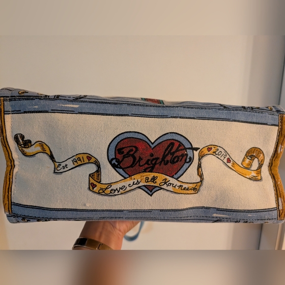Brighton 2019 "In Love We Trust" Queen Of Love Rare Retired Tote & Pouch 2pc set - Picture 9 of 16